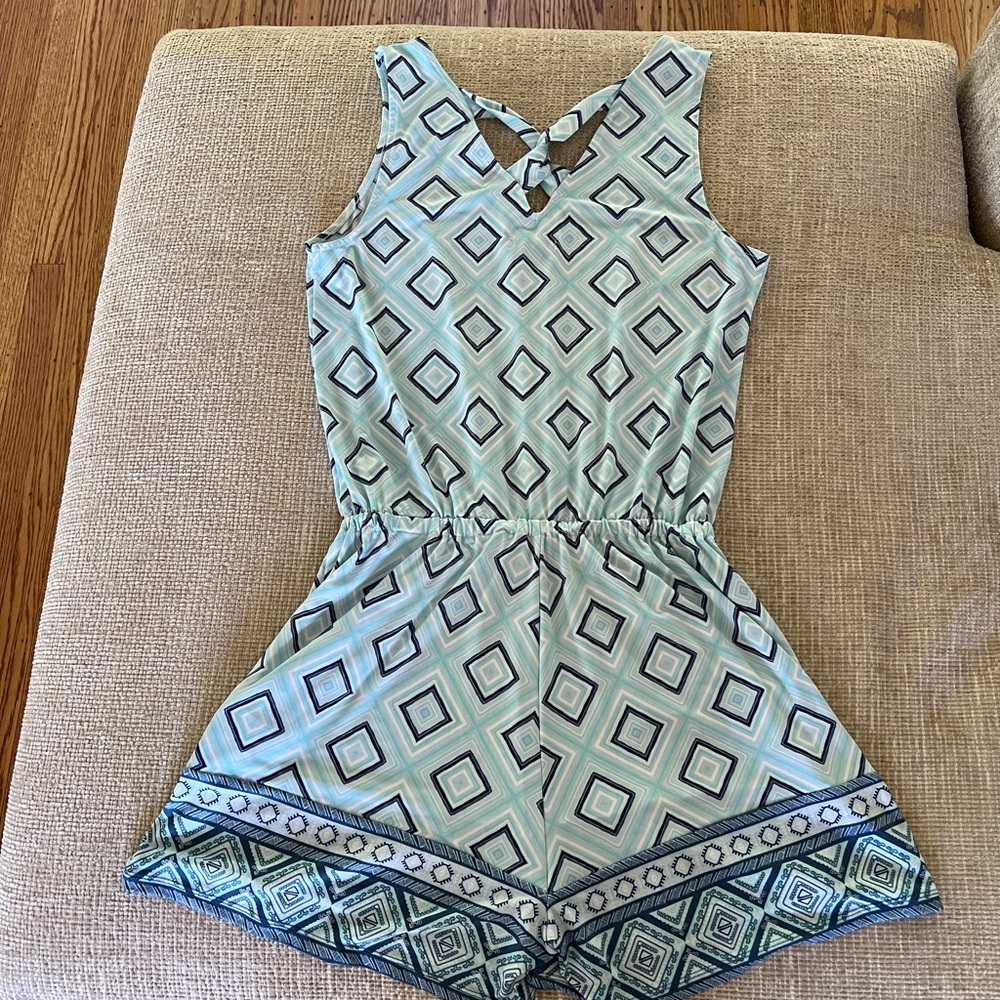 Stylish Geometric Romper